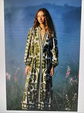 farm rio flounce embroidered maxi dress FARM Rio | Dresses | Farm Rio Flounce Embroidered Maxi Dress